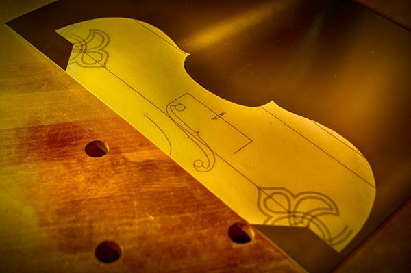 アルミ板に貼り付け