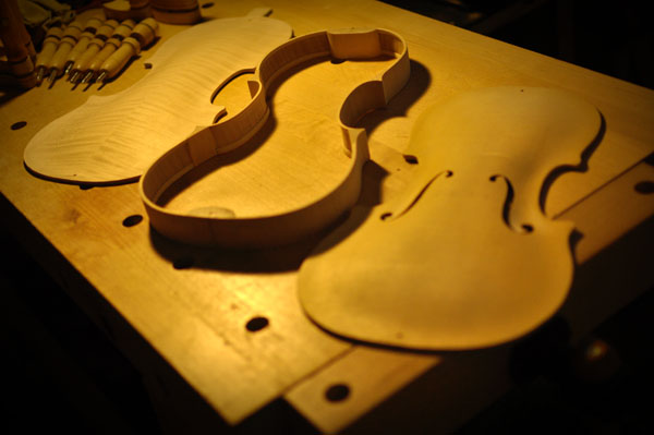 裏板・リブ・表板の3点セット