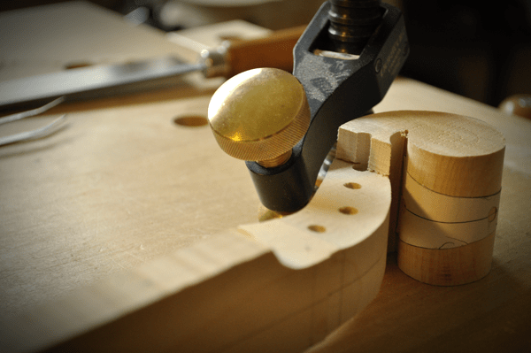 ペグボックスのカッティング