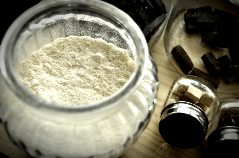 十分な量の粉末となりました